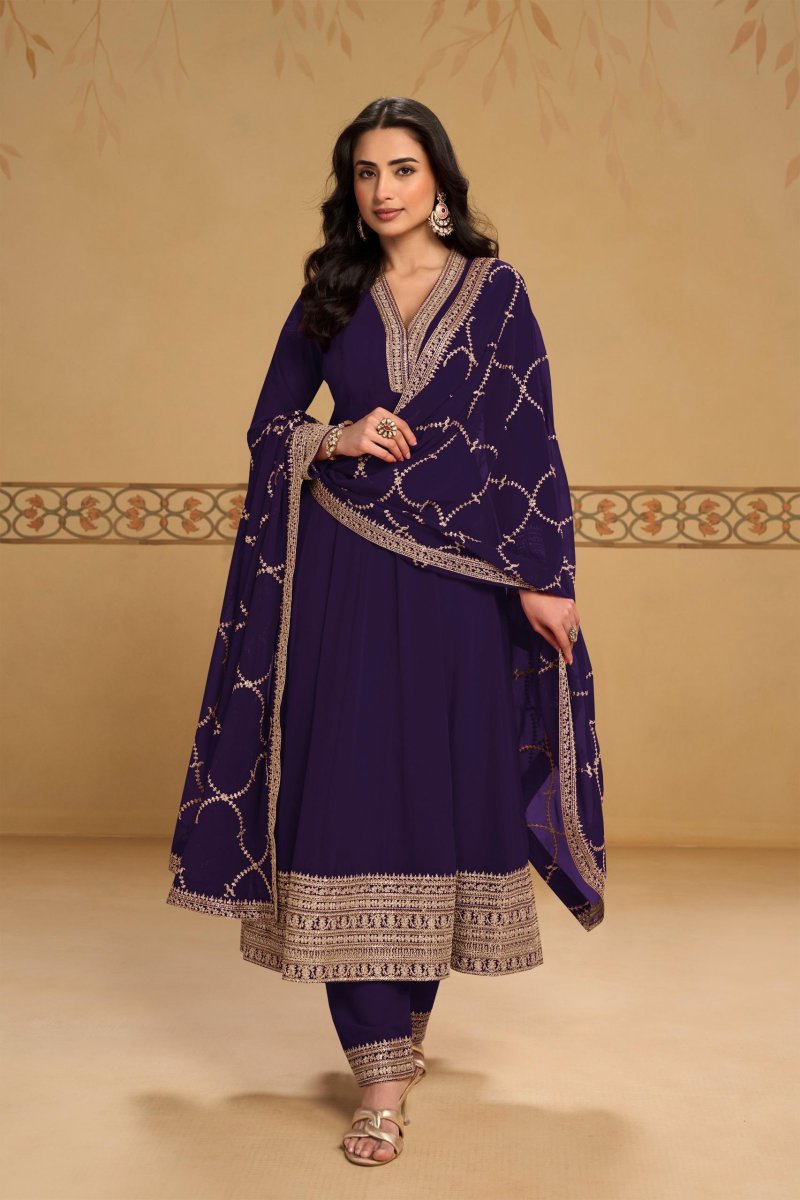 Mehfil By Gulkayra Real Georgette Embroidery Readymade Suits
